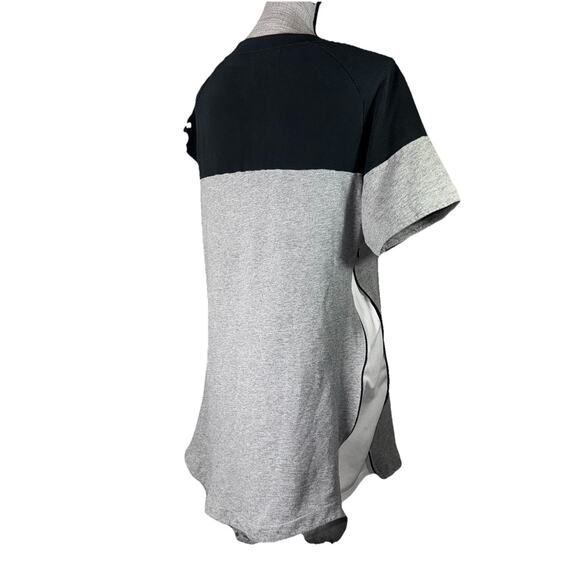 NIKE UofO Oregon Ducks Sz Medium Maternity Shirt Dress Short Gray Logo Side Zip - Picture 6 of 9